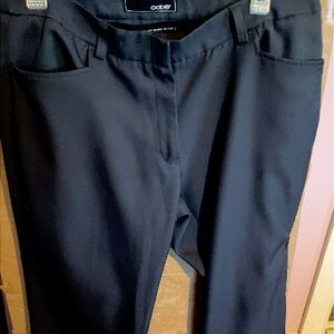 Oobe Black Dress Pants Size 12x31 Classic Straight Leg Work Career
